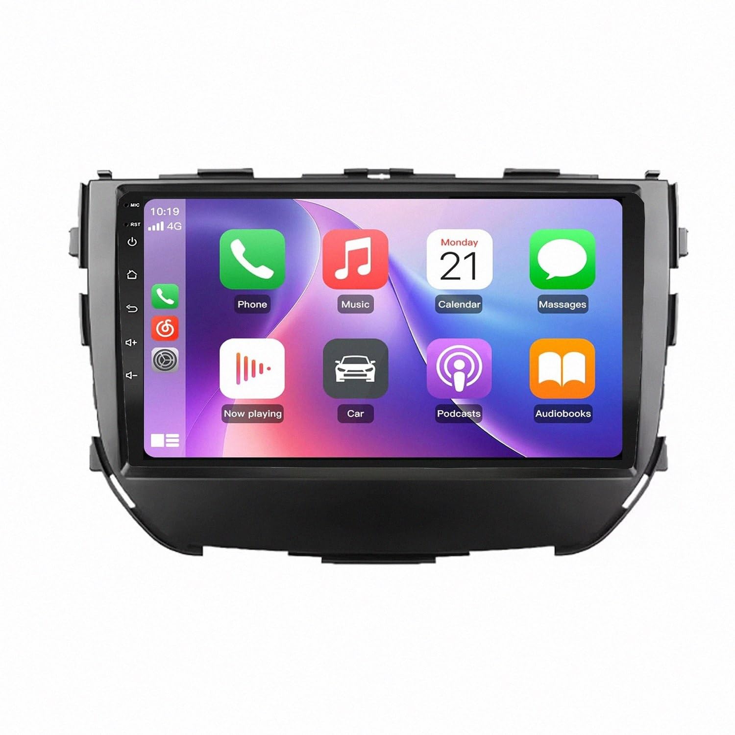Car Stereo Carplay Radio de Coche para Suzuki Vitara Brezza 2016-2019 Soporta Bluetooth, Control Volante, USB, WiFi, 4G, Mirror-Link, GPS Navegador/Radio FM, 4 Nuclear 1G+32G
