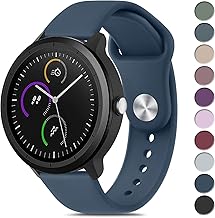 Wanme Cinturino per Garmin Vivoactive 3 /Vivoactive 5, 20mm Quick Release Cinturini Morbido Silicone per Garmin Forerunner 245/645/165