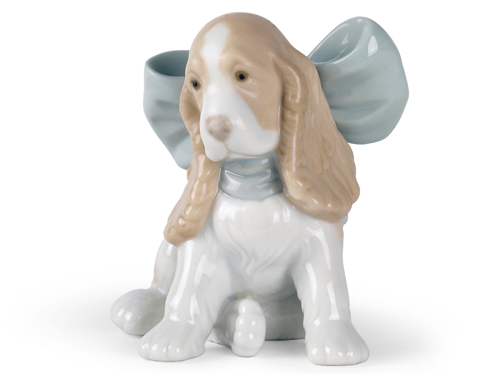 Amazon.com: Lladro Nao Kitty Present #1348 & Puppy Present #1349
