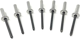 Metal Magery 100 Closed End Rivets Aluminum Body Steel Mandrel 6-8 3/16" x 1/2" (0.376-.500 Inch Grip Range) QTY: 100