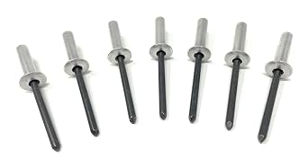 Metal Magery 100 Closed End Rivets Aluminum Body Steel Mandrel 6-8 3/16" x 1/2" 0.376-.500 Inch Grip Range QTY 100