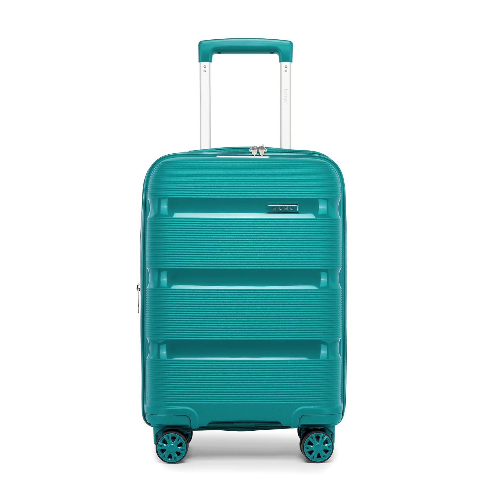 Kono 20 Inch Expandable Carry on Luggage, Airline Approved Suitcase, Blue