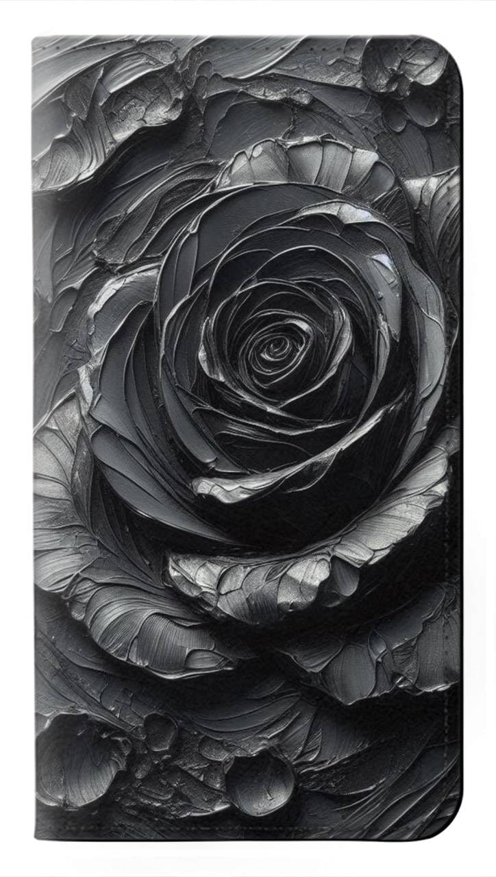 Housse Samsung Galaxy S26 Plus rabat cuir anti rayure Black Rose - 5