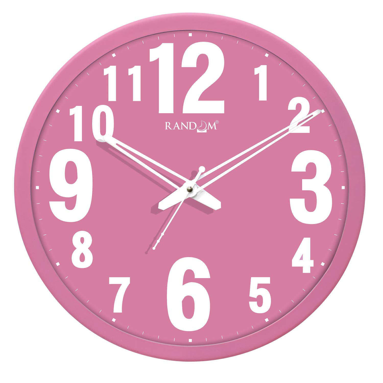 RANDOM Decorative Wall Clock | 12Inch Analog Style Wall Hanging Clock for Living Room, Home