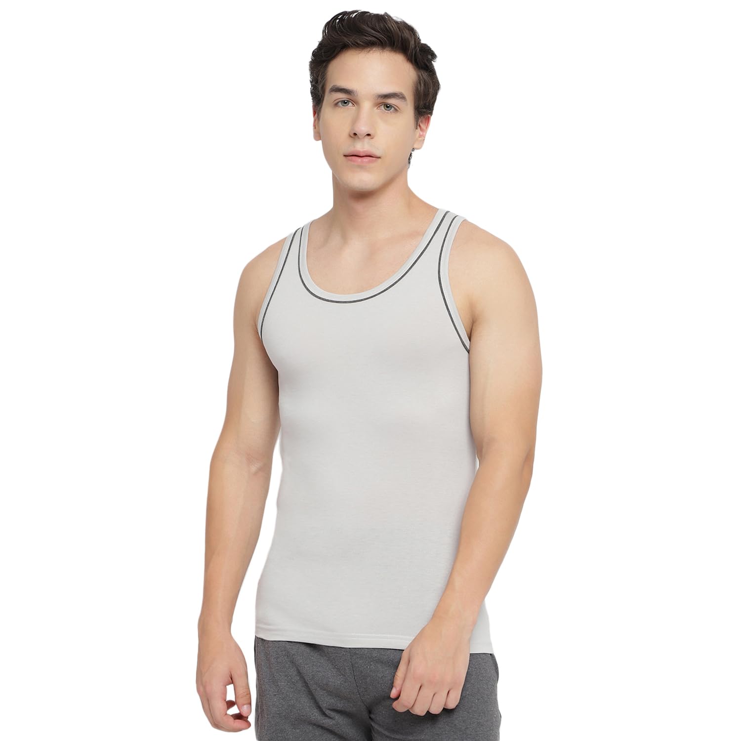 la intimo 100% Cotton Innerwear Vest for Men-picture-33
