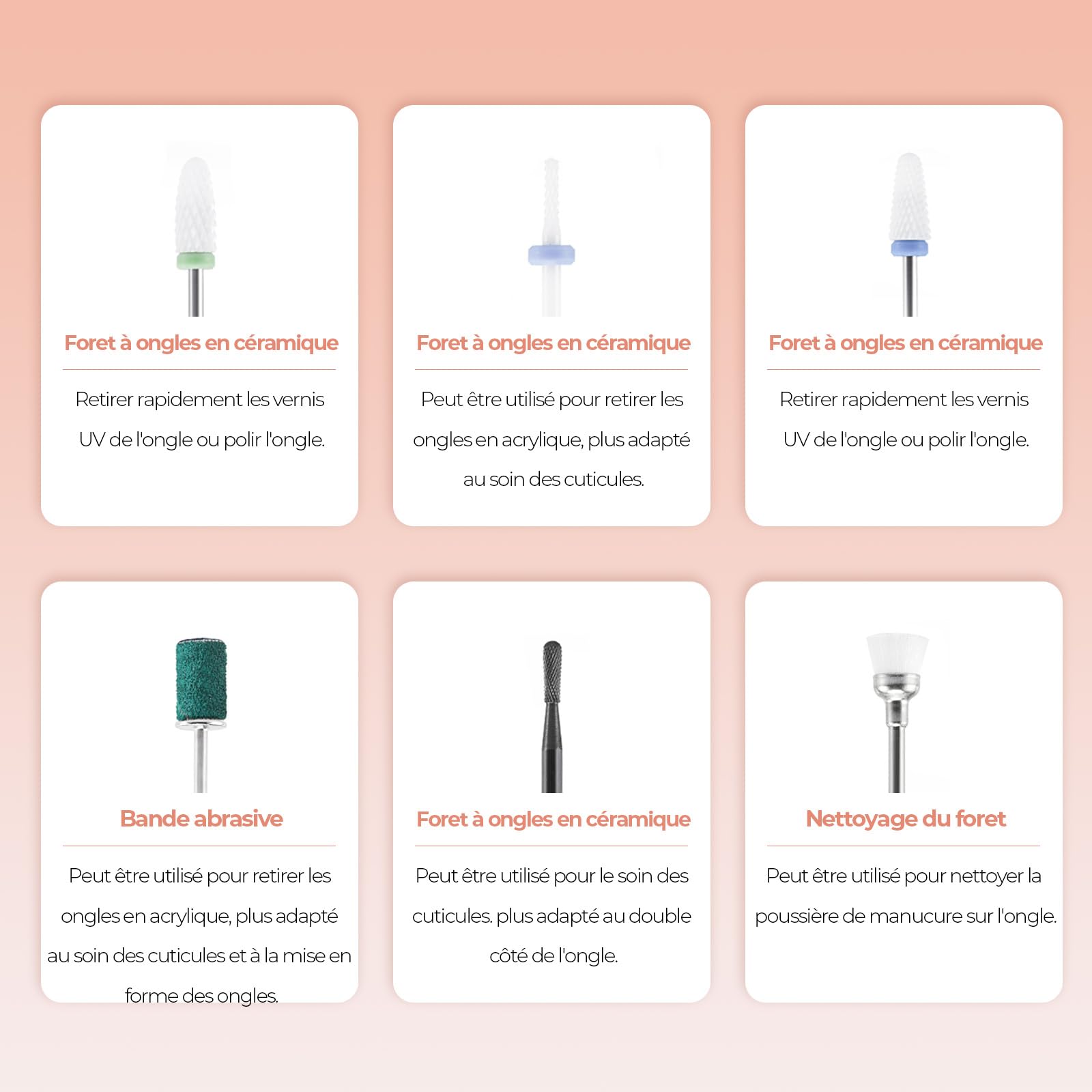 JCMASTER Ponceuse pour Ongles Professionnelle, 35000 tr/min Lime à Ongles Électrique avec Pédale + 6 Embouts Set Manucure Pédicure pour Retirer le Vernis/Gel/Cuticules