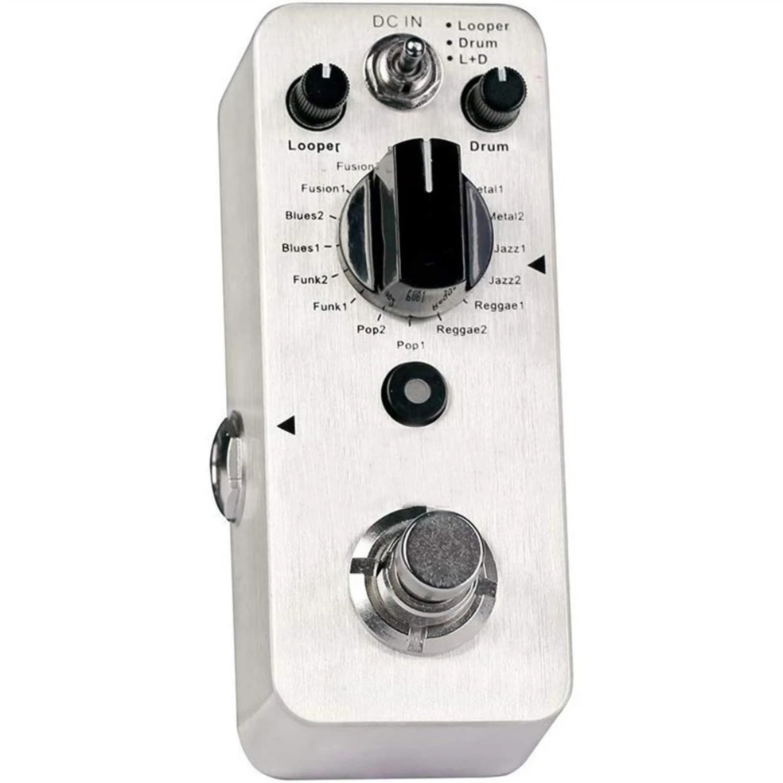 Pedale per Chitarra di modulazione Pedale per Chitarra Pedale Looper Drum Machine 3 modalità Max 20 Min Tempo di Registrazione Processore di Effetti per Chitarra