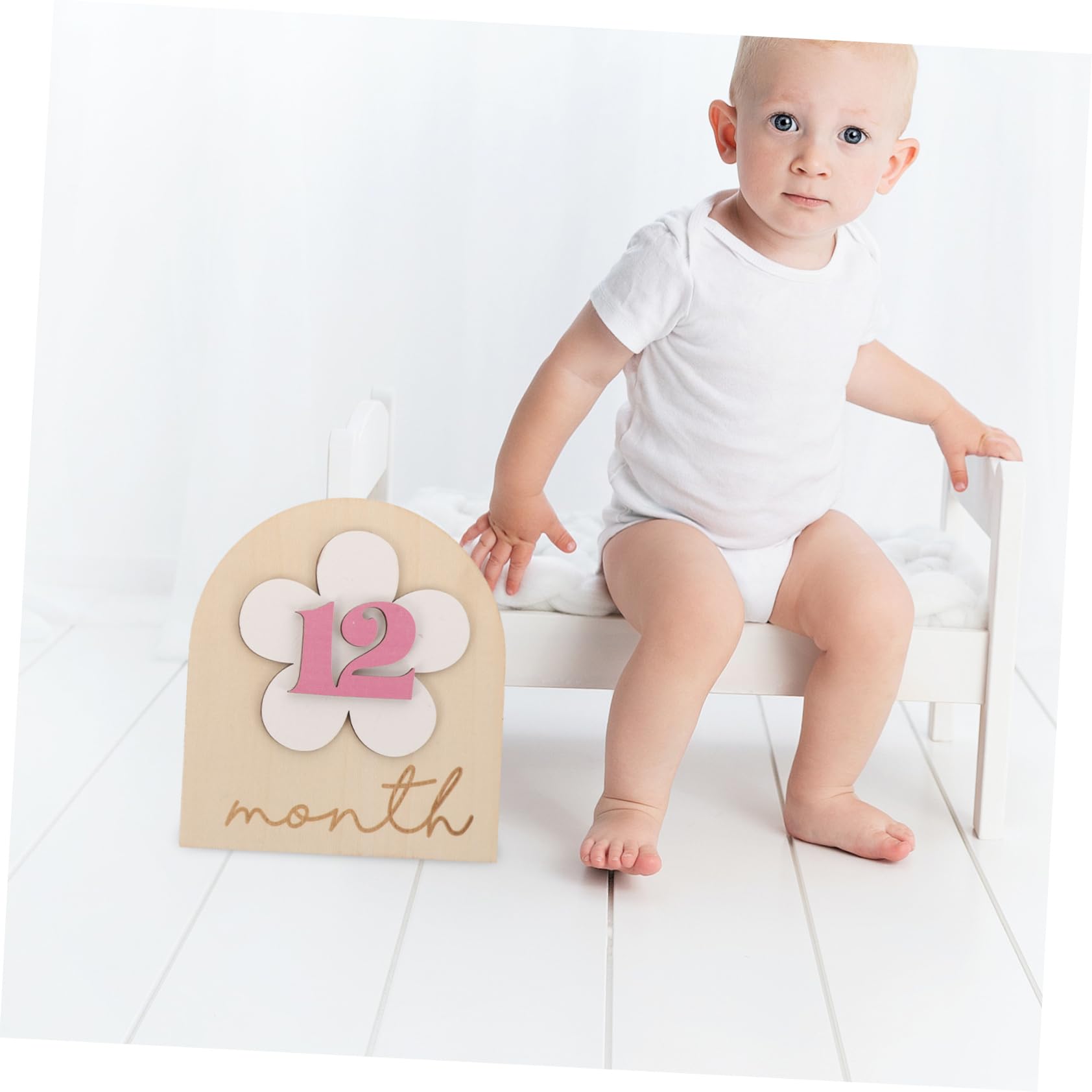 ARTIBETTER 5 Sätze Requisiten Für Die Babyfotografie Neugeborenenfotografie-requisiten Monate Neugeborenes Geburt Hallo Monatszeichen Für Babys Zu Monatlich Erste Hölzern