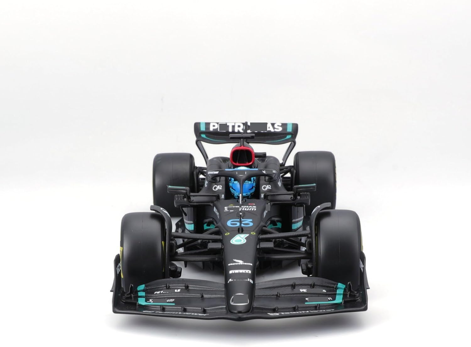 HTLNUZD 1/24 F1 W14#63 Alloy Racing Car DIY DieCast Model Kit for Russell Luxury Adult Collection, Stunning Detail, Detachable, Limited Collectible Gift