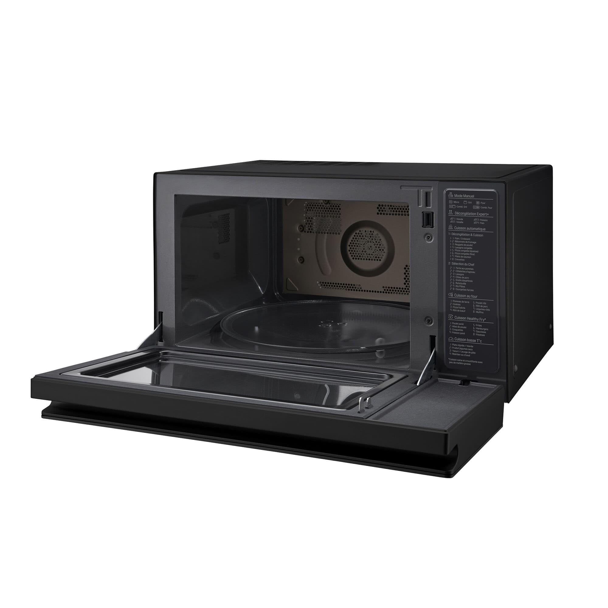 LG MJ3965BPS - Horno Microondas, 4 en 1, con Display Digital, de 39 Litros y 1100 W, Función Smart Inverter y EasyClean, Cocina Más Rápido, Mantiene Sabor, Color Negro