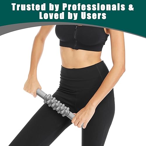 Miniatura 2 de Rodillo muscular para atletas, terapia de tejido profundo, barra de masaje para drenaje linfático, alivio específico, alivia el dolor muscular de la