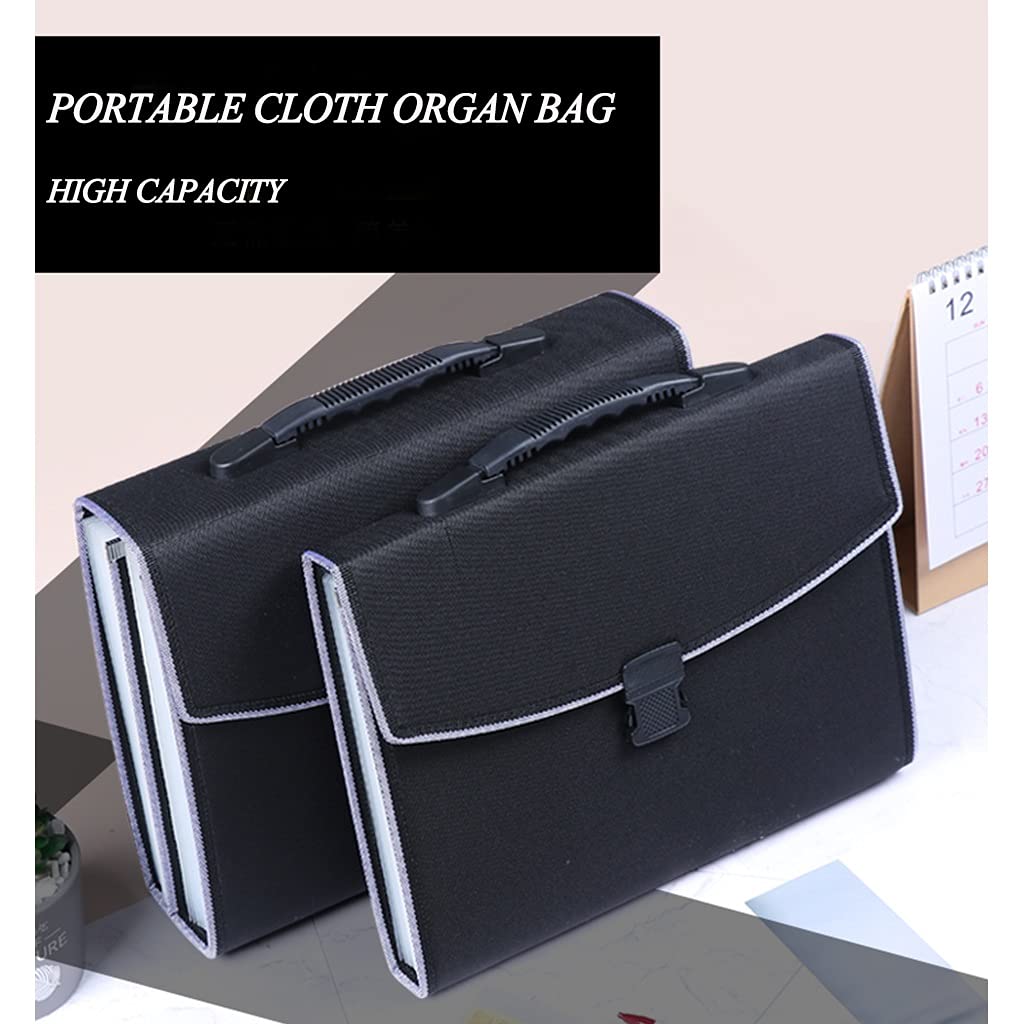 Carpetas de plástico, Carpeta de documentos, Organizador de recibos de documentos de papel de facturas de plástico, Maletín con bolsa for documentos resistente al agua A4 de 13 bolsillos (C (Color :
