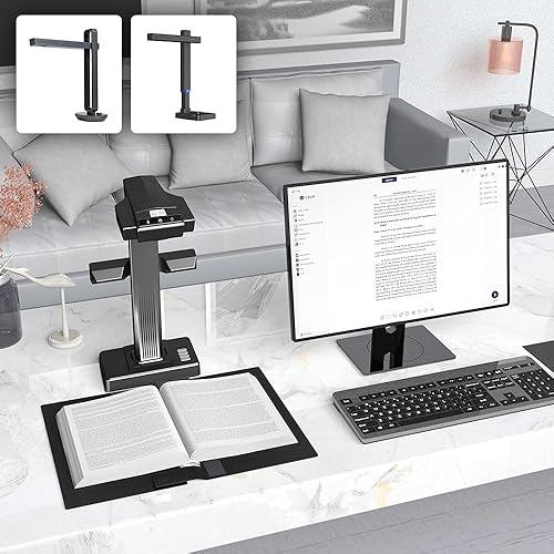 Miniatura 8 de CZUR - Funda de asistencia para escáneres de libros CZUR 1314 pulgadas con gancho ajustable y resistente a las salpicaduras cubierta de material de