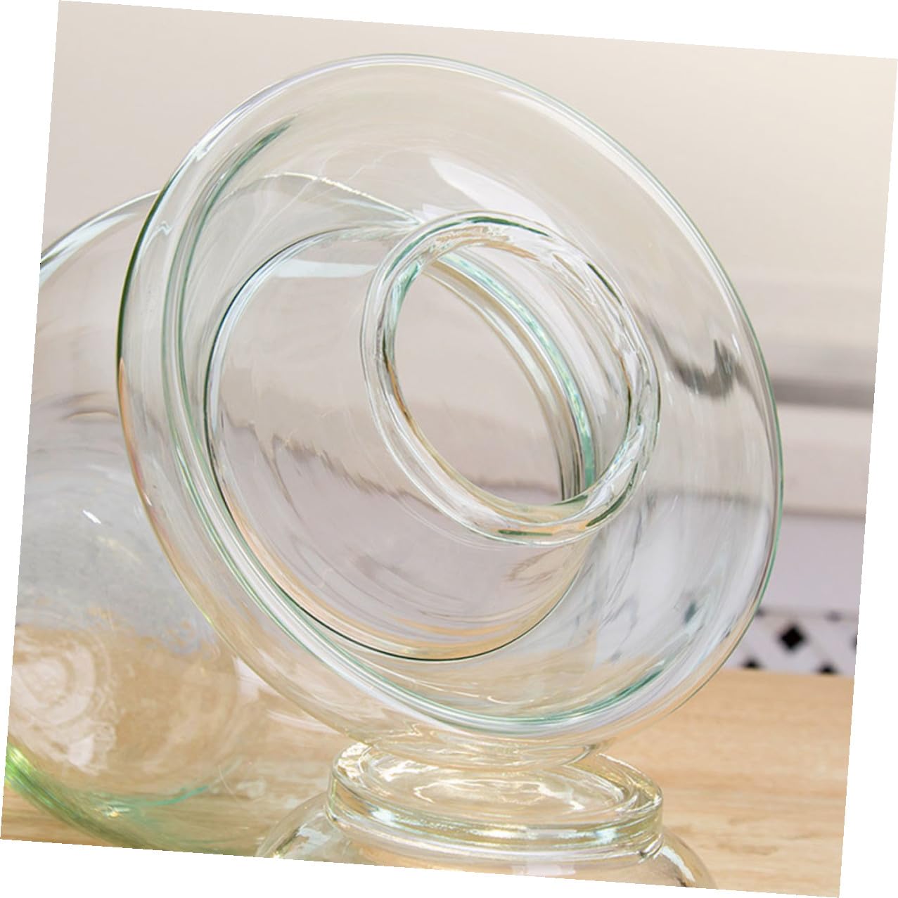 Tarro de Vidrio para Encurtidos de 10 Litros Tapa Hermética, Recipiente Transparente para Fermentación de Kimchi y Conservación de Alimentos en Cocina