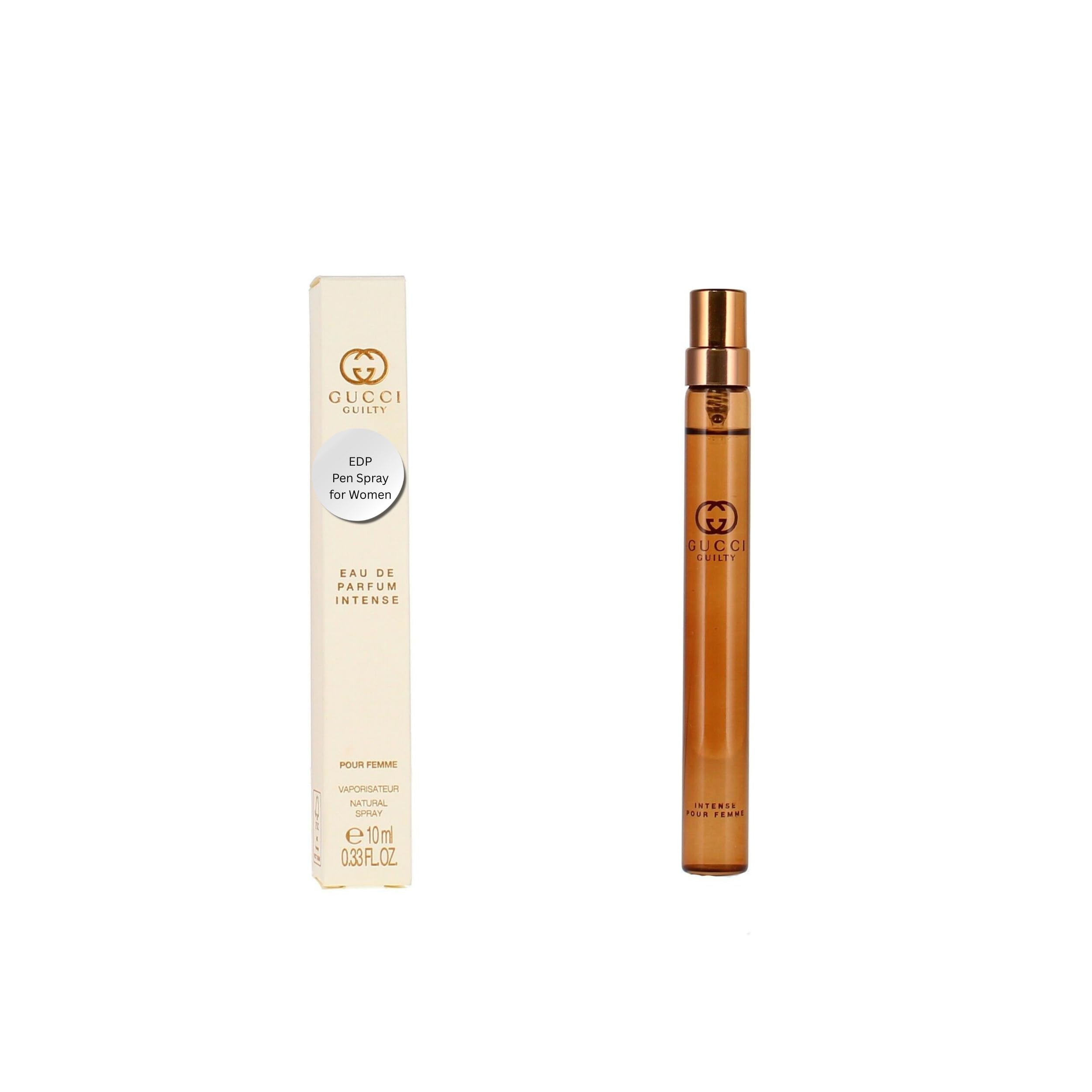 GucciGuilty Pour Femme Intense Perfume for Women Mini EDP Travel Spray 0.33 Ounce