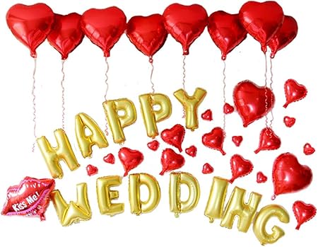 Amazon Sweet Party ハッピーウエディング 風船セット 39個 Happy Wedding 結婚記念日 二次会パーティーの飾りつけに 風船 バルーン おもちゃ Amazon Sweet Party ハッピーウエディング 風船セット 39個 Happy Wedding 結婚記念日 二次会パーティーの飾りつけに 風船 バルーン おもちゃ
