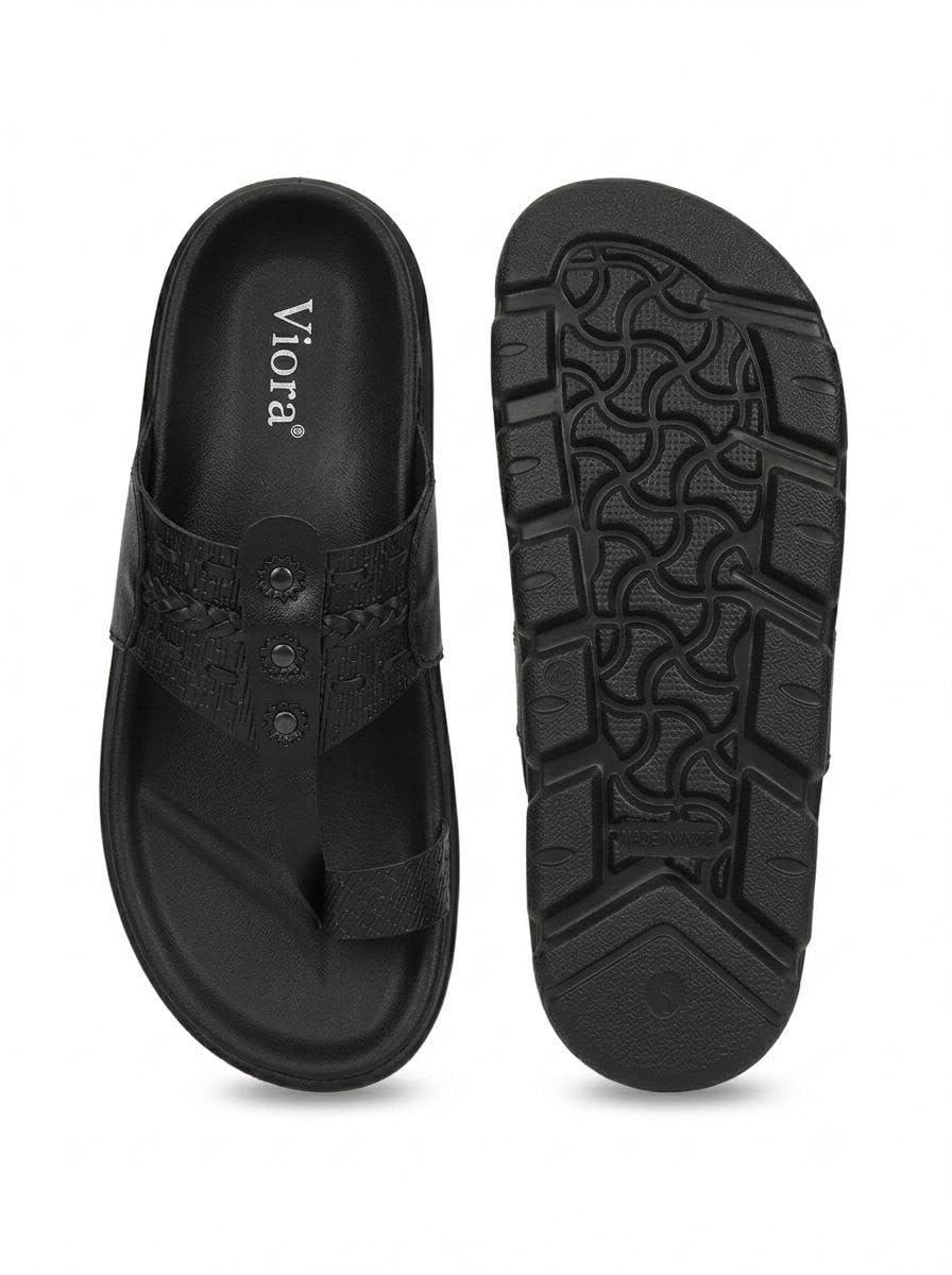 viora Men's ARCHFIT Genuine Leather Toe-Ring Sandals DD-52-picture-18