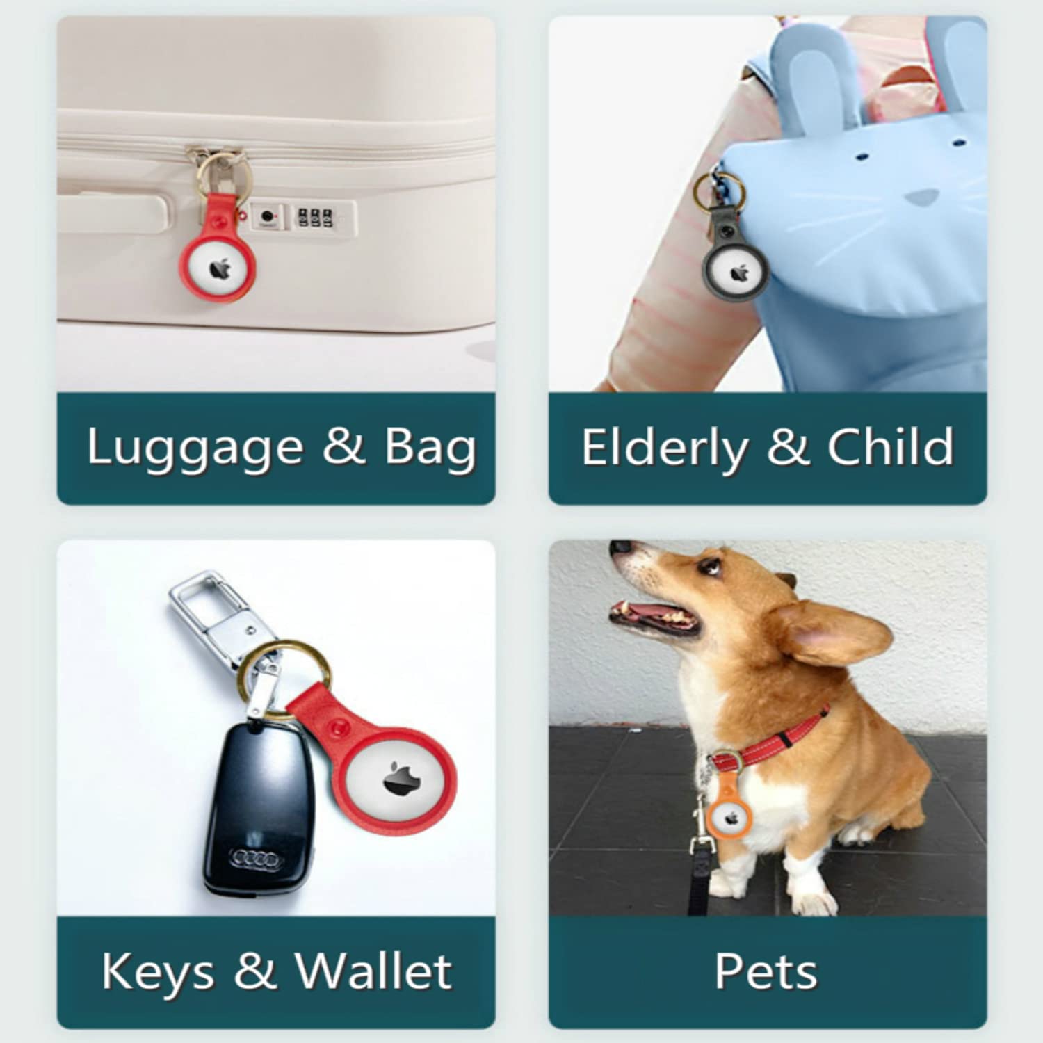 Amazon.co.jp: [Se7enline] 互換品 アップル用 AirTag キーリング