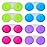 KISEER 8 Pack Colorful Contact Lens Case Box Holder Container Soak Storage Kit
