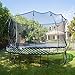 Springfree 13 Ft Square Outdoor Backyard Trampoline w/ Safety Flexi Net Enclosure & Soft Edge Mat - Heavy-Duty Jumping Play Equipment and Accessories for Family