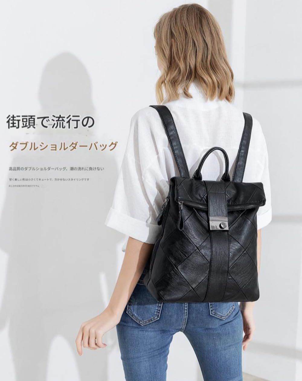 [Nizzvlo] レディース リュック PUレザー 2way A4収納 防水 手提げ可 大容量 軽量 リュックサック ハンドバッグ