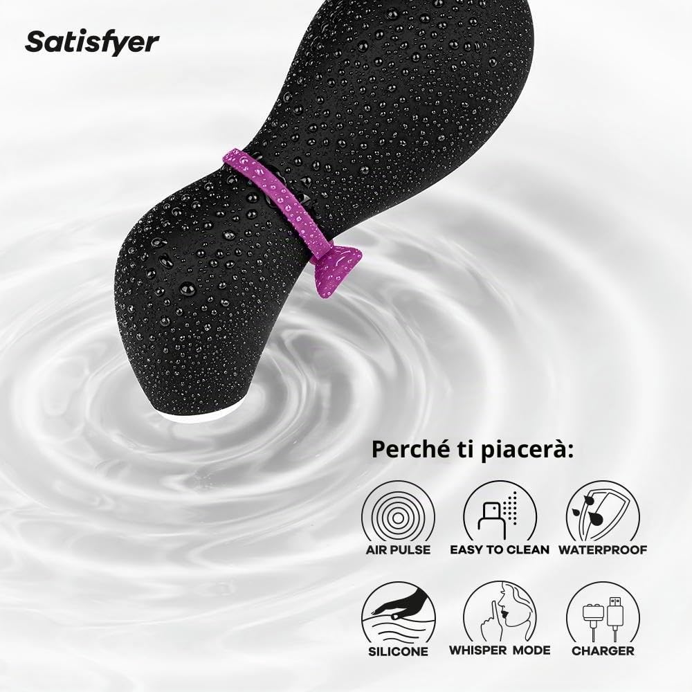 Satisfyer Pro Penguin Next Generation Vibratore a Onde di Pressione | Succhia Clitoride con 11 Modalità di Vibrazione | Sex Toys da Appoggio con Batteria | Toys erotici per Lei | Impermeabile (IPX7)