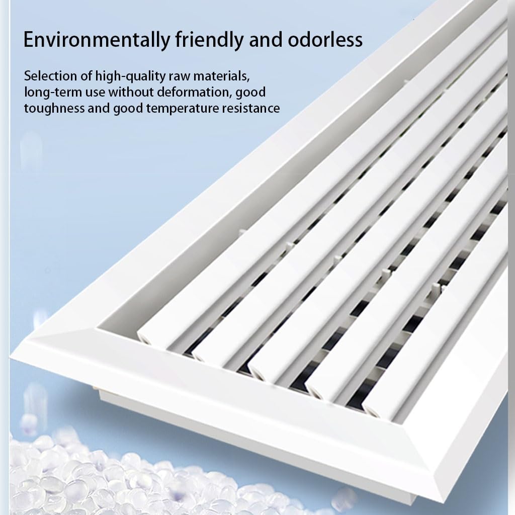Griglia di ventilazione a parete in ABS | Bianco da 150x150mm a 450x450mm: Armadio Guardaroba Cucina Bagno Ventilazione(250x250mm)