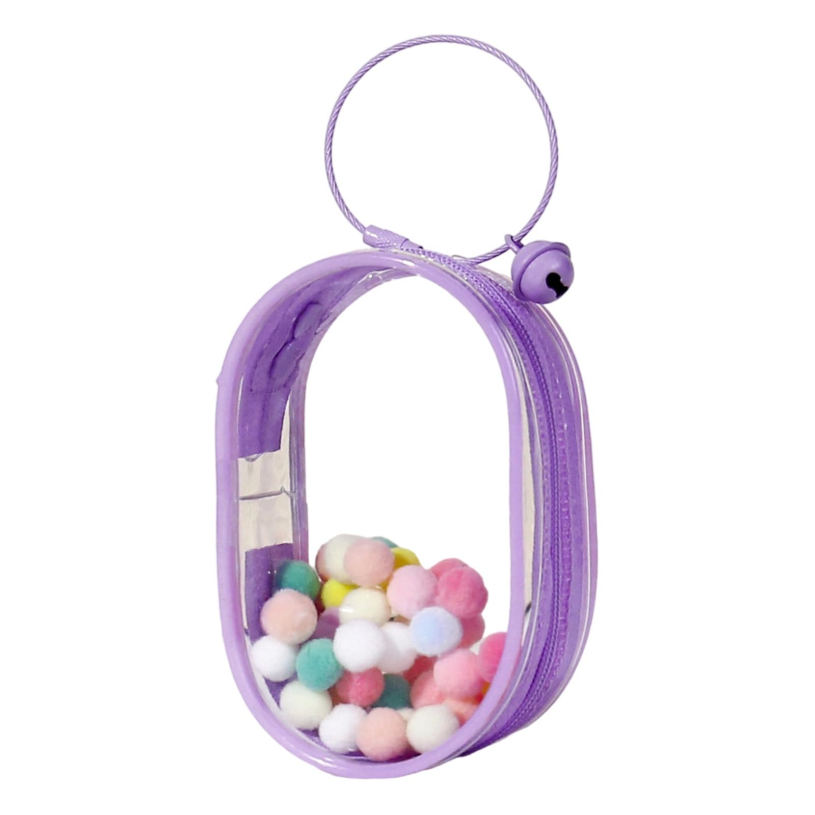 APGLSXY Sturdy PVC Clear Storage Bag for Baby Items and More Portable Designs for Easy Transportation Daily Casual Use Round Fashionable Pouches