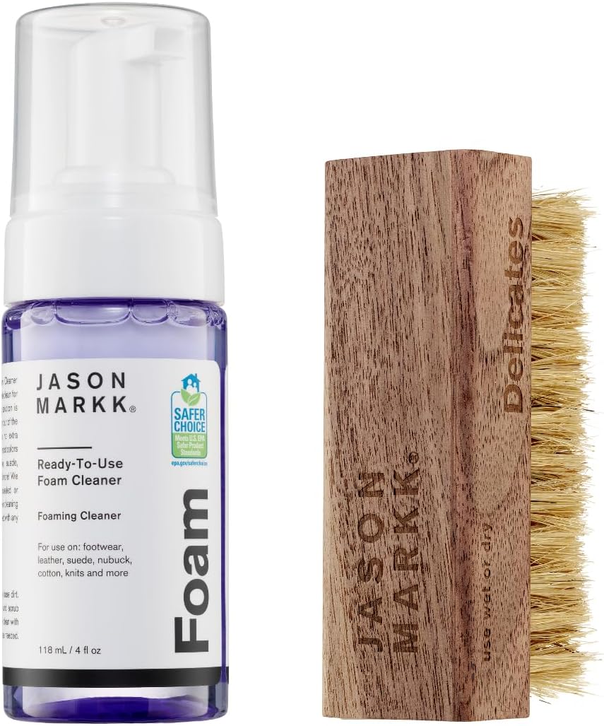 Shoe Cleaning Care – RTU Foam, Brush & Kits – Safe for Leather, Suede, Nubuck, Canvas, Mesh, Cotton & Knits – Effectively Cleans & Conditions