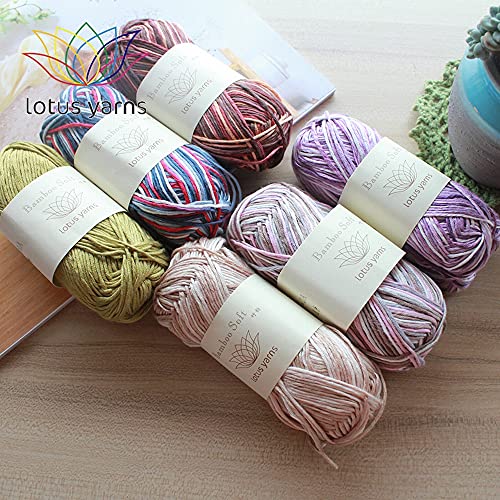 3 Skeins Bamboo Fiber Medium Thick Hand Knitting Yarn Ice Silk Touch Woolen Yarn For Spring Summer Baby Clothes Diy Scarf By Yarn Ave (25-150G) #TOP2