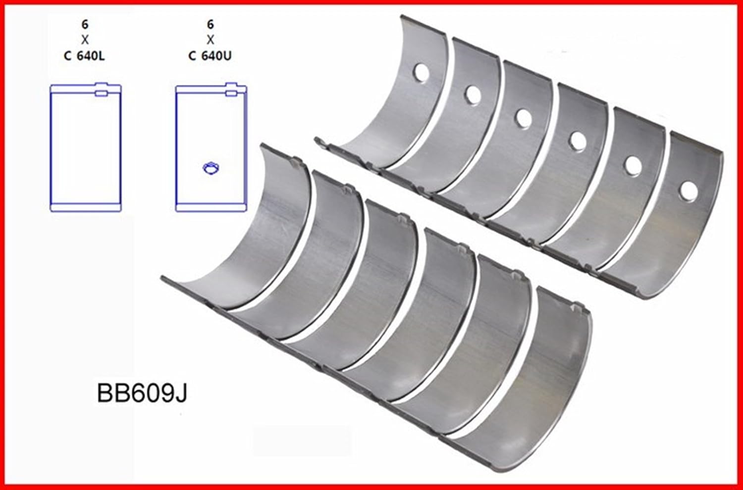 Engine Rebuild Overhaul Kit FITS: 1988-1996 Ford Truck 300 4.9L OHV Straight-6