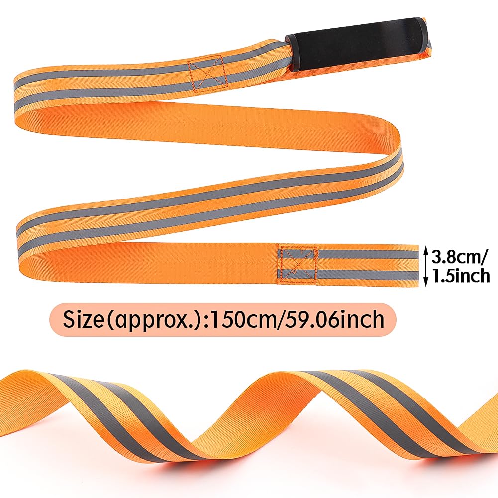 Hirschschleppseil Mit Schultergurt - Reflektierendes Zugseil Für Jäger Orange