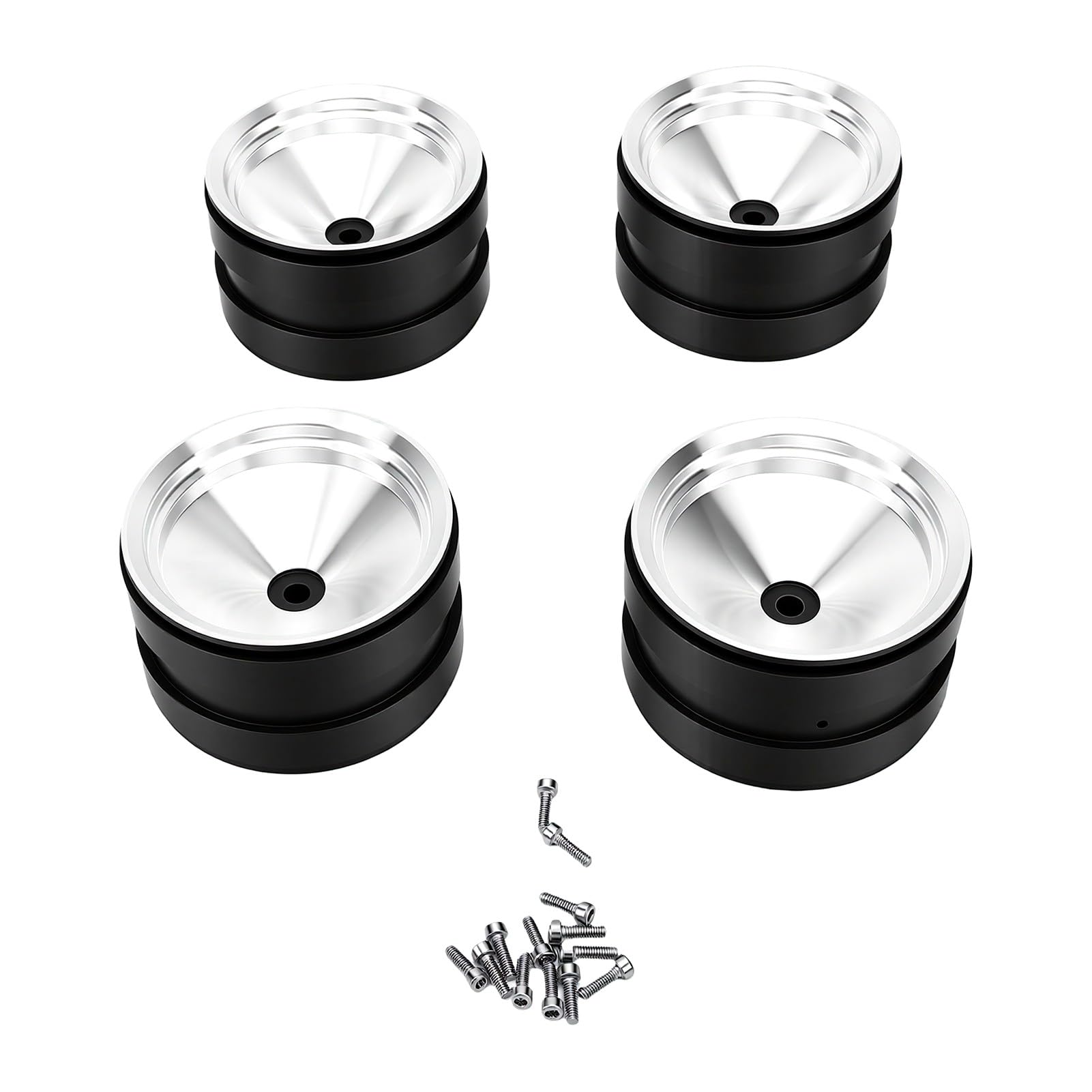 Bujes de Rueda RC de 2,2 Pulgadas 1/10 Aluminio (Black)