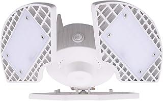 Ciata E26 Base Bright White 80 Watt Flood Light Garage Ceiling Fixture with Adjustable LED Lamp Head (1 Pack)