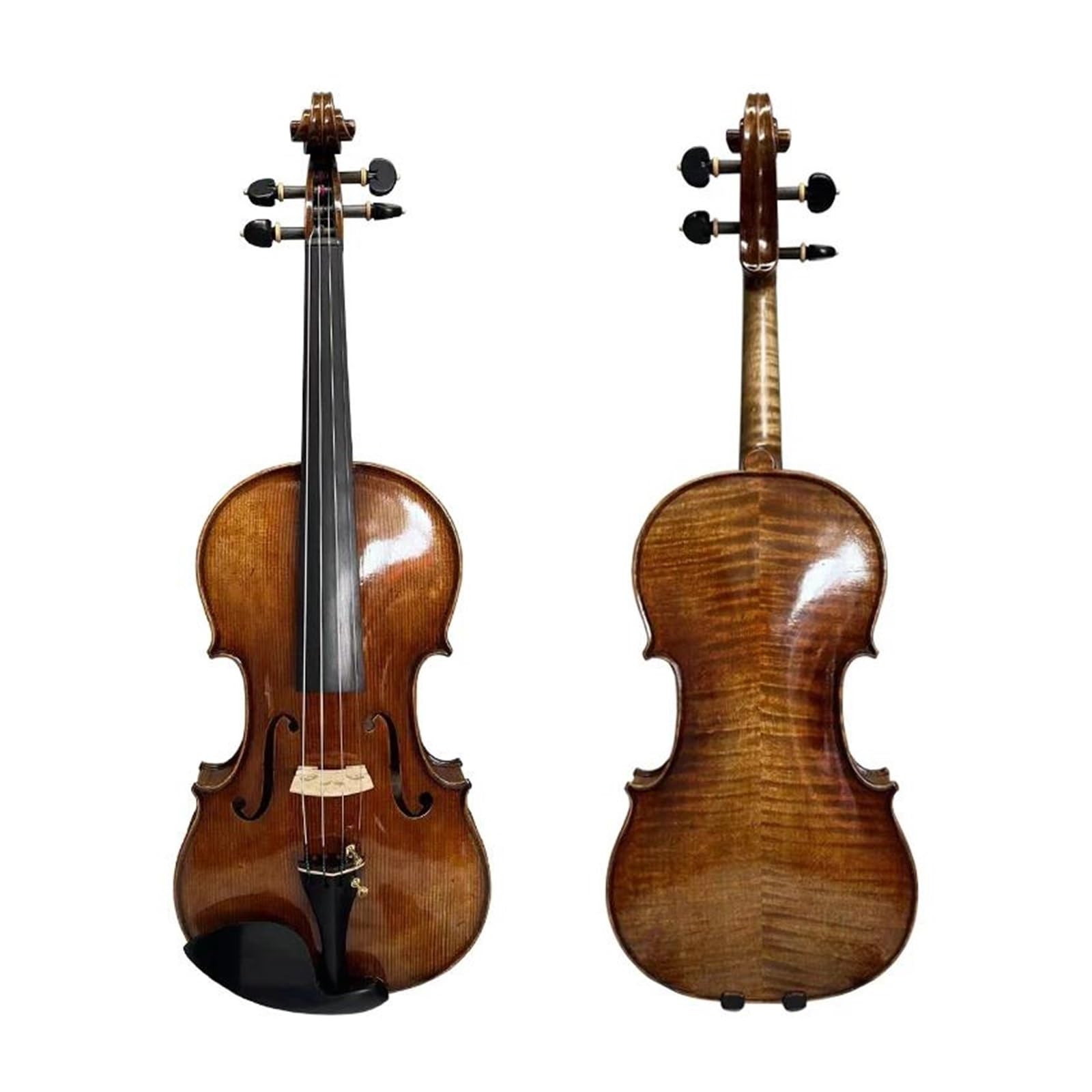 Violino Professionale 4/4 In Legno Massello Di Abete Rosso Acero Marrone Accessori In Ebano Strumento A Corde Violino