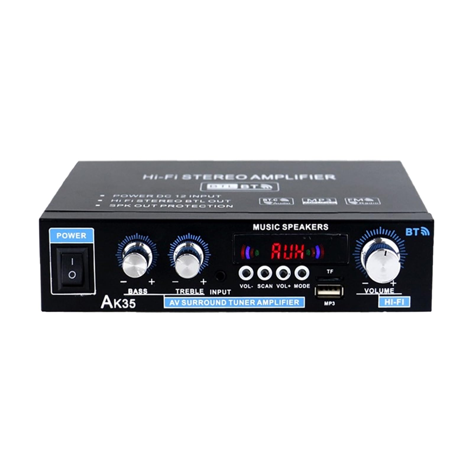 Bluetooth-Compatible Power Amplifier Wireless Power Amplifier Amplifier for Home Theater Speaker