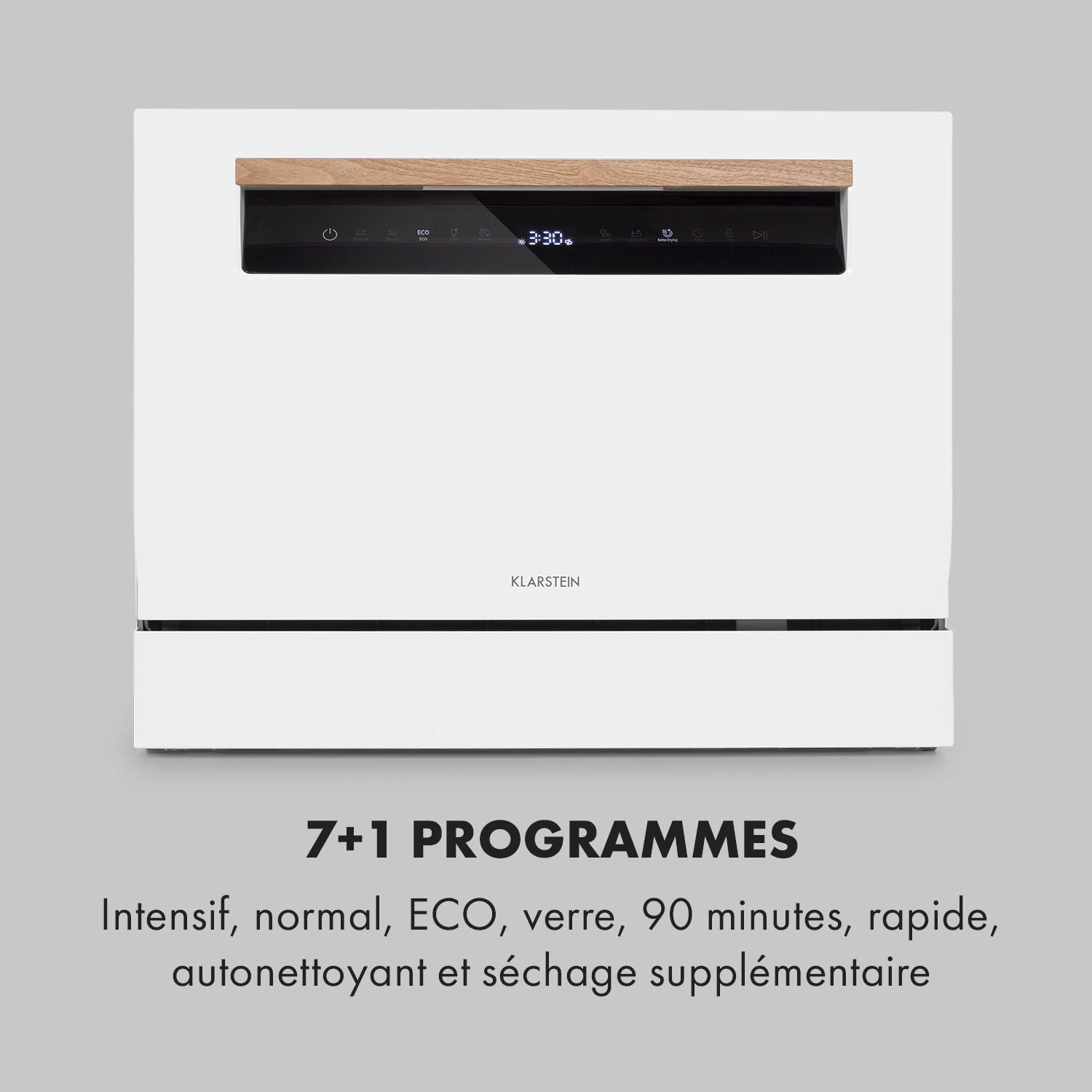 Klarstein Lagoona Mini lave-vaisselle autonome 1380W 6 couverts 7 programmes 49 dB noir
