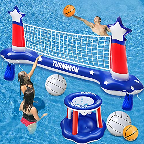 Large Inflatable Pool Games Volleyball Net & Basketball Hoop Set with 2 Balls Swimming Pool Toys for Adults Kids Pool Floating Water Pool Toys Party Volleyball Net (116Γ’β¬Βx46Γ’β¬Βx30Γ’β¬Β) Hoop (31Γ’β¬Βx31Γ’β¬Βx24Γ’β¬Β) Large Inflatable Pool Games Volleyball Net & Basketball Hoop Set with 2 Balls Swimming Pool Toys for Adults Kids Pool Floating Water Pool Toys Party Volleyball Net (116Γ’β¬Βx46Γ’β¬Βx30Γ’β¬Β) Hoop (31Γ’β¬Βx31Γ’β¬Βx24Γ’β¬Β)
