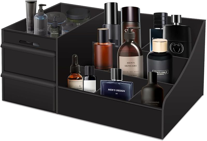 Organizador de Colônias Decorcode com 2 Gavetas, Preto