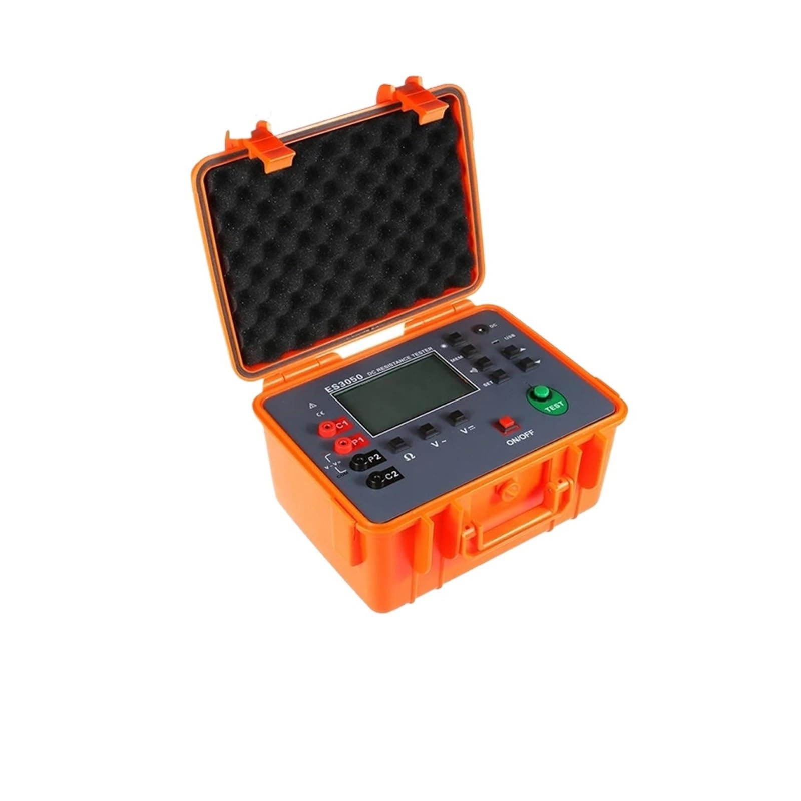Testeur de résistance ES3050 1A DC, mégohmmètre, compteur d'isolation, tension 1000V Efficacité