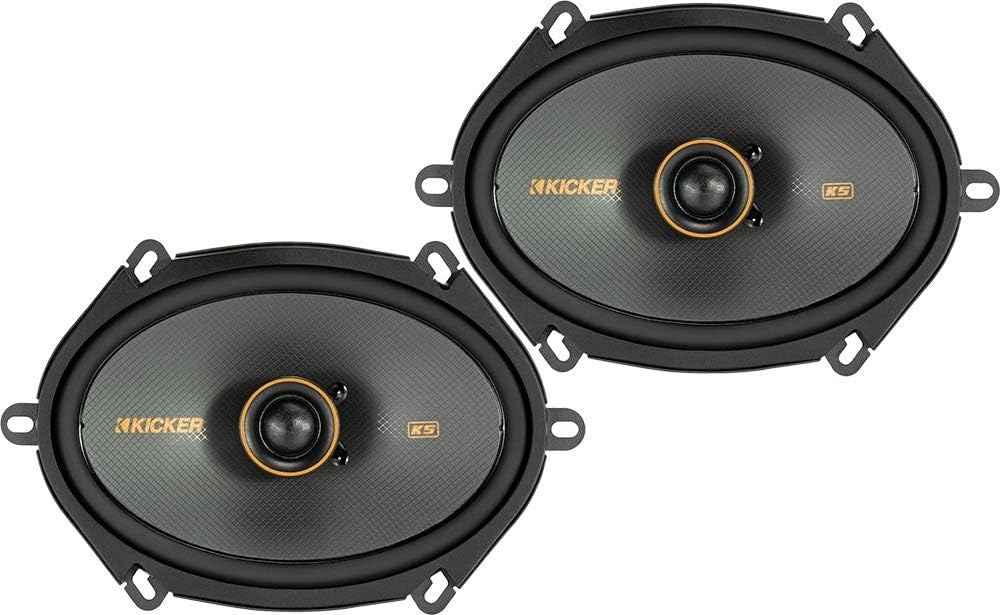 Kicker 47KSC6804 6x8 (160x200mm) Coax Speakers with.75(20mm) Tweeters, 4ohm