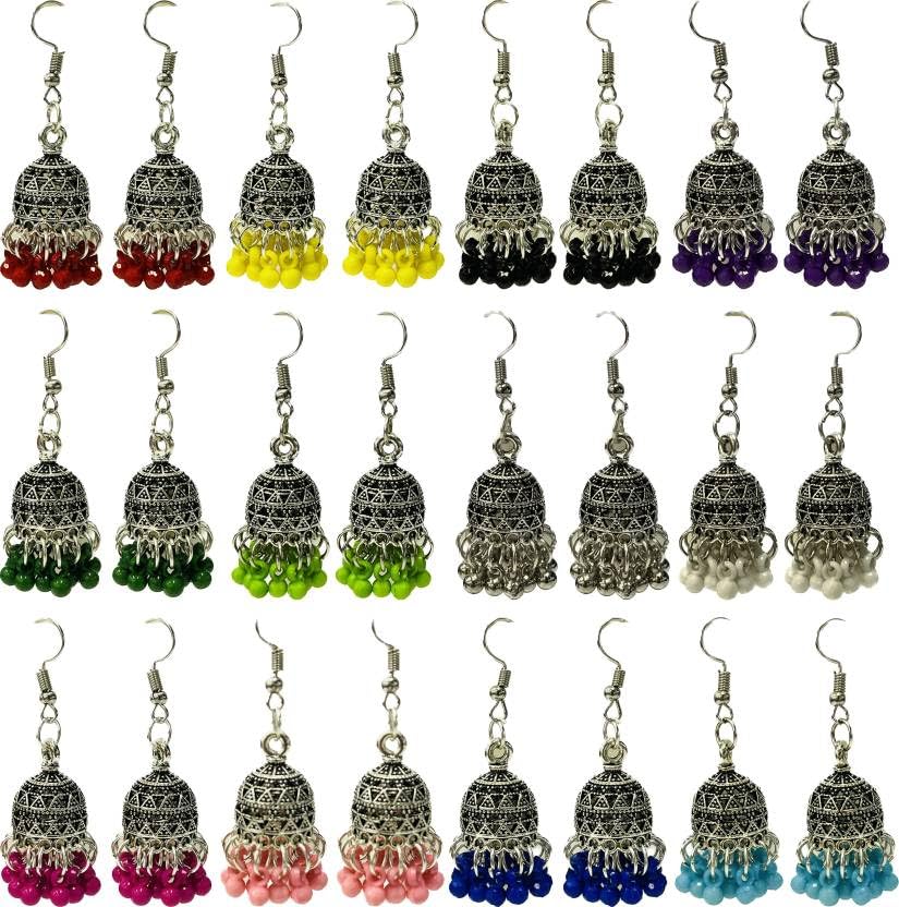 See full amazon price history chart for Weariton Combo Of 12 German Silver Gold Plated Oxidised Designer Jhumka Jhumki Stylish Fancy Ethnic Traditional Earrings Set For Women And Girls Weariton Combo Of 12 German Silver Gold Plated Oxidised Designer Jhumka Jhumki Stylish Fancy Ethnic Traditional Earrings Set For Women And Girls (B0BLCCKDB9) Amazon Price History, Amazon Price Tracker