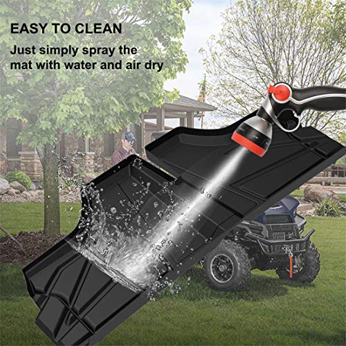 Kiwi Master Floor Mats Compatible For 2015-2020 Polaris Ranger 400 570 800 Mid-Size Front Row Tpe Floor Liners All Weather Protection Slush Mat Black #TOP5