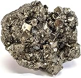 Pyrite Stone Cluster with High Energy Natural Iron Pyrite Stone Gold Rock Reiki Pyrite Crystal Used for Increased Willpower (Small)