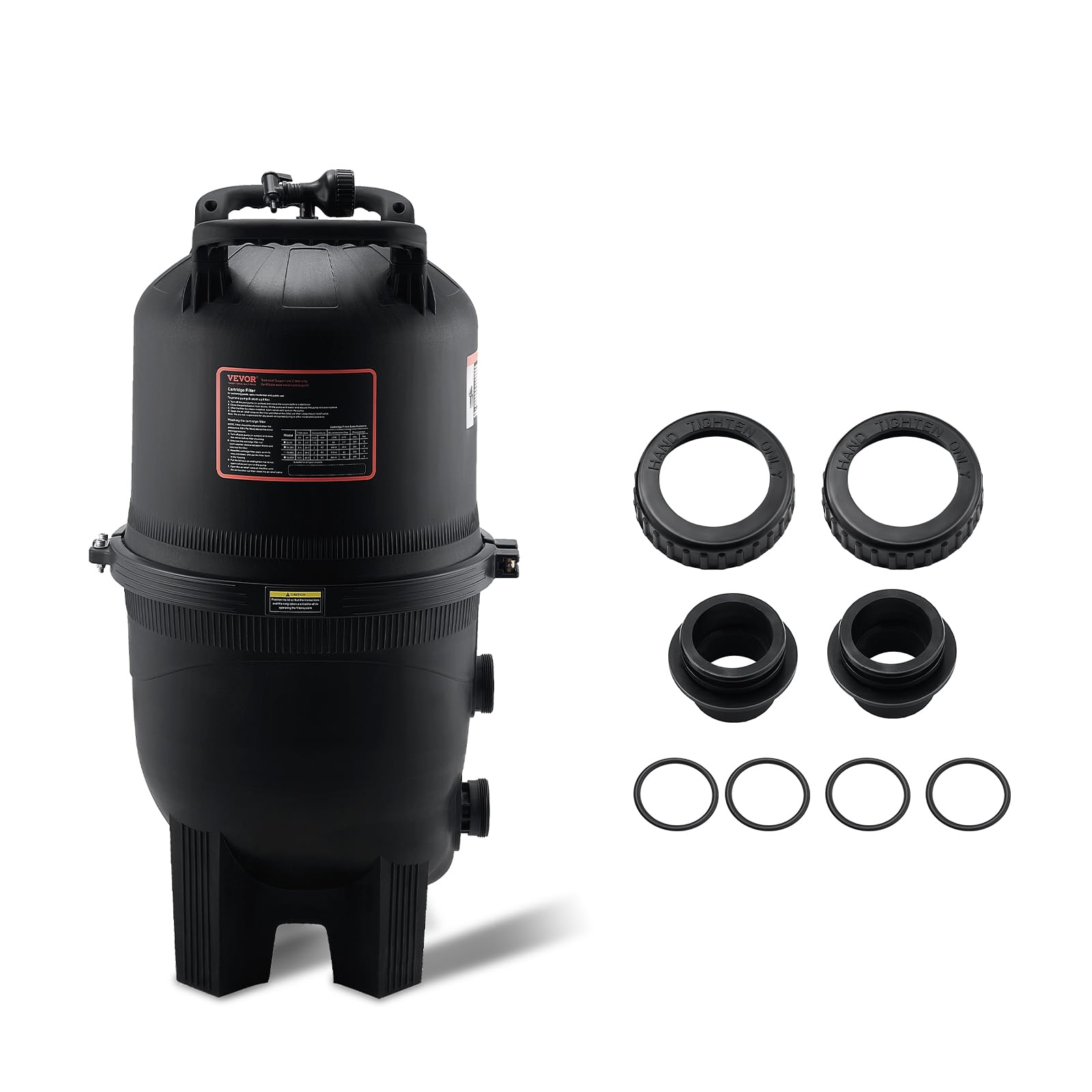 VEVOR Filtro de Piscina de Cartucho m² Filtro de Piscina Enterrada Sistema de Filtración de Piscina sobre el Suelo con Filtro Mejorado a Prueba de Fugas para Jacuzzi, SPA, Piscina Inflable
