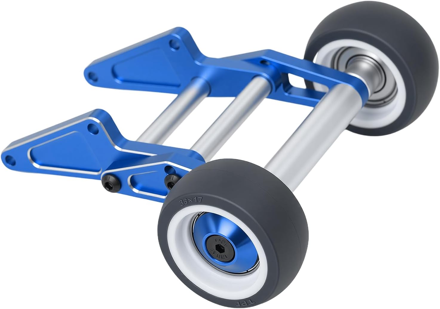 Metal Adjustable Wheelie Bar Set for ARRMA 1/10 2WD Gorgon Monster Truck (Blue)