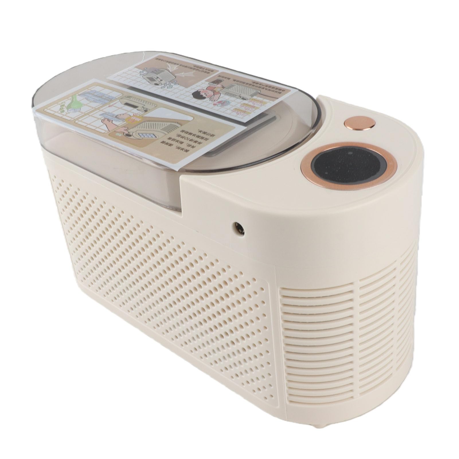 FTVOGUE Máquina de Hielo Portátil, Máquina de Hielo de Escritorio de 120W
