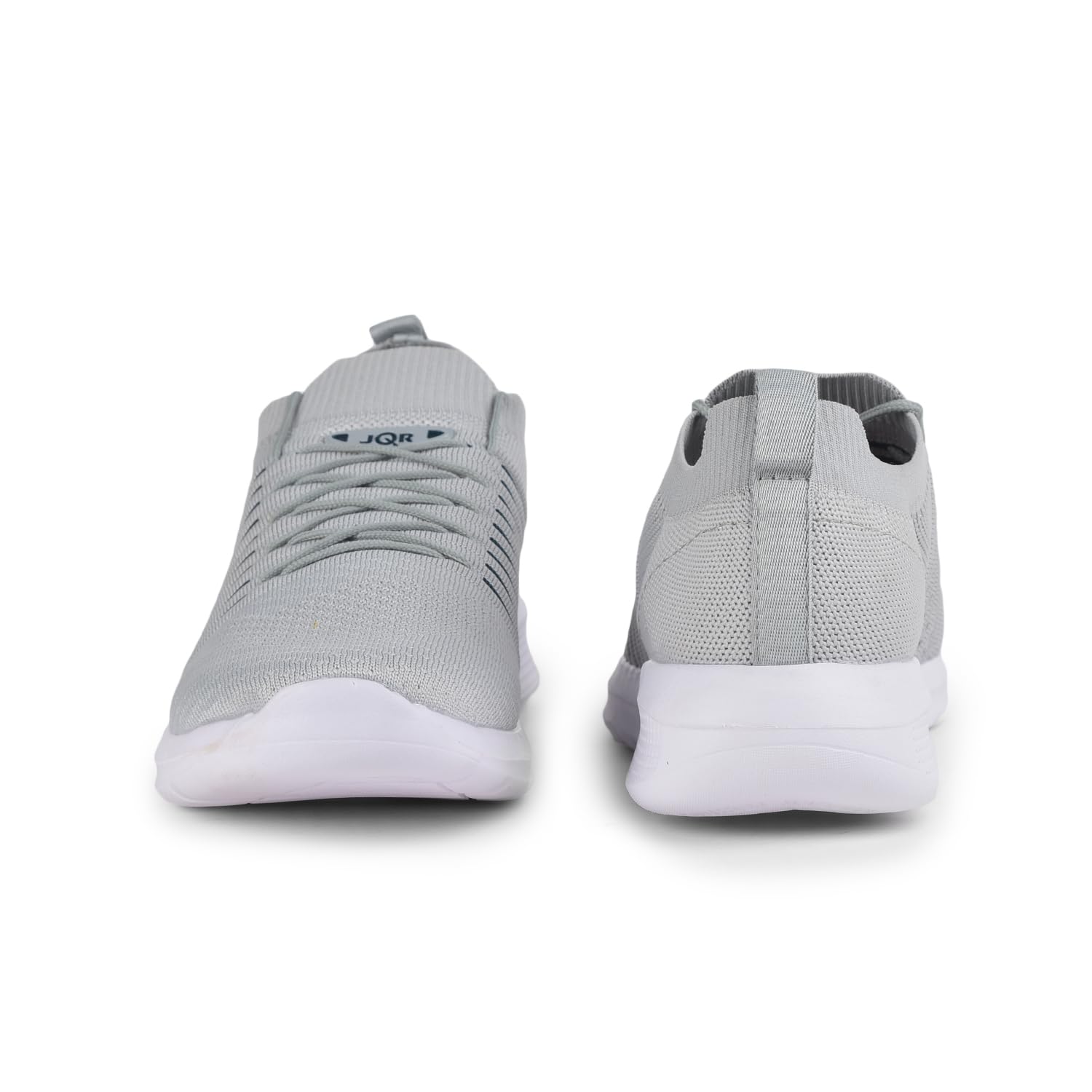 JQR MOJ 402 - Zapatos deportivos para hombre, para correr, caminar, ir al gimnasio, entrenamiento, elegantes, transpirables, ligeros, cómodos, L.GRY/C.GRN, 6 UK