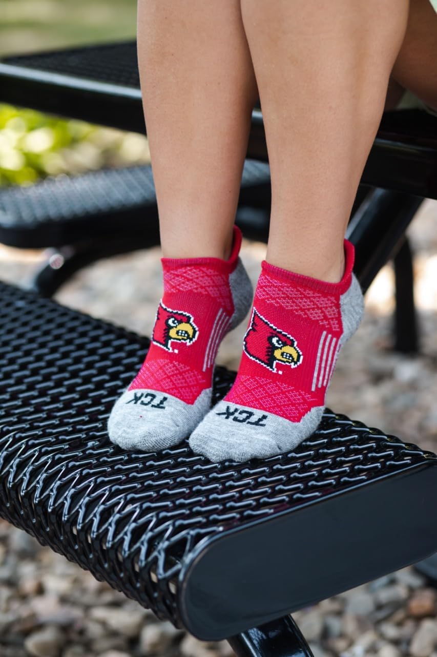 TCK NCAA No Show Socks Men's & Women's | Running Golf Ankle Sock | Licensed College Fan Gameday Apparel Merchandise Gear