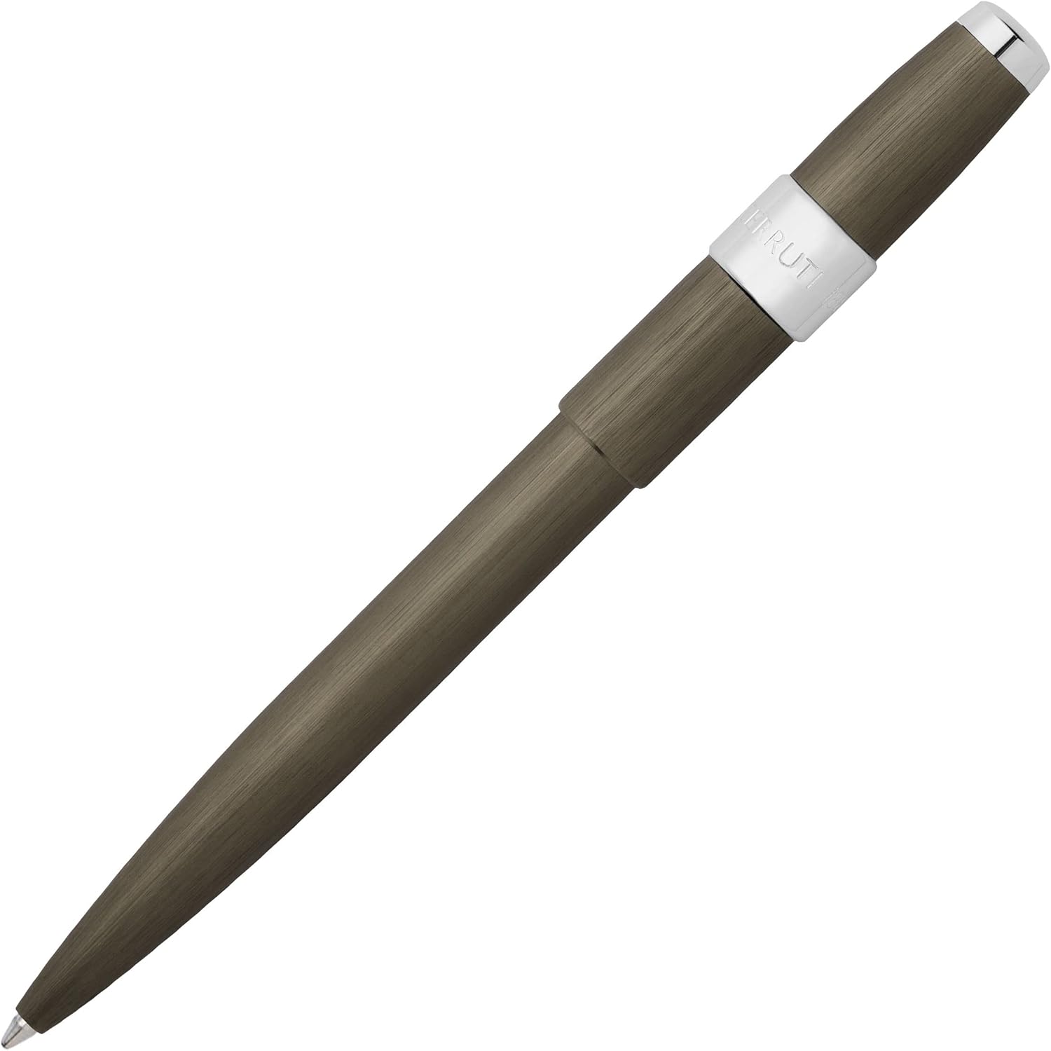 Cerruti 1881 Ballpoint Pen Block Brushed | Writing Instrument For Men And Women | Elegant Gift Box (Gun)